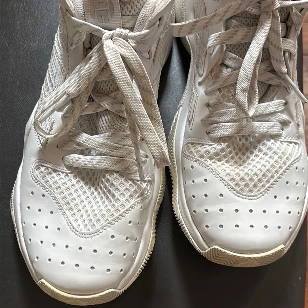 Adidas James Harden Stepback Basketball Shoes Mens Size 8 Cloud White Grey